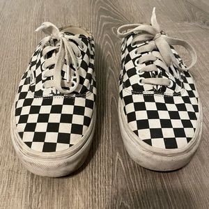 Vans checkered mules